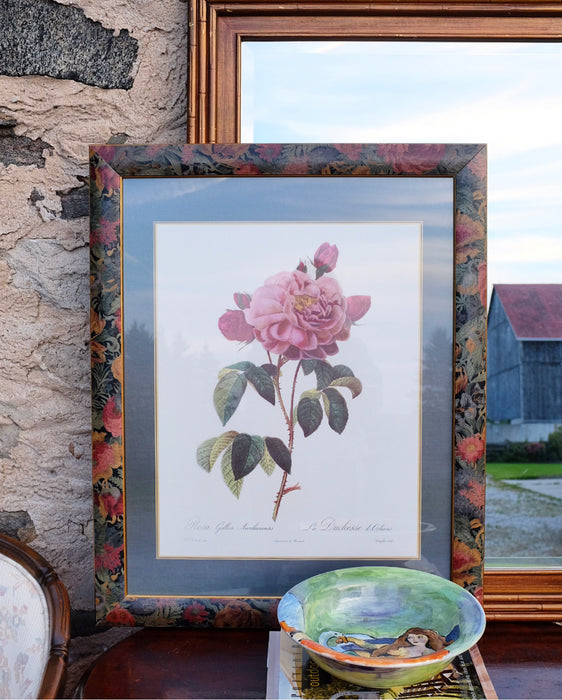 Botanical Print with Floral Frame