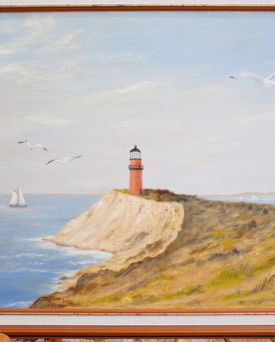 East Coast Lighthouse Oil Painting