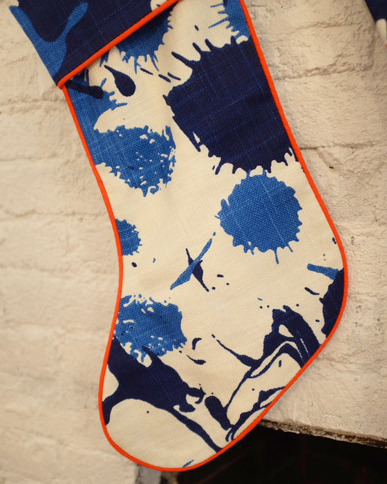 Paint Splatter Stockings with Clementine Trim