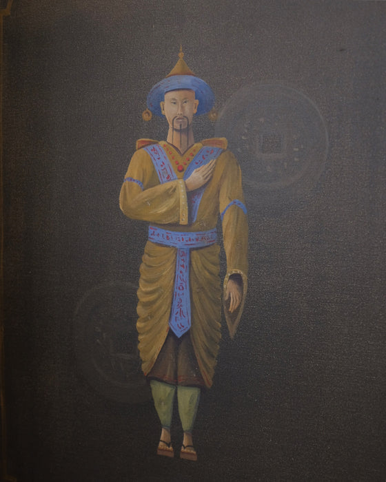 Set of 4 Vitorio Splendore Original Signed Asian Warrior Paintings