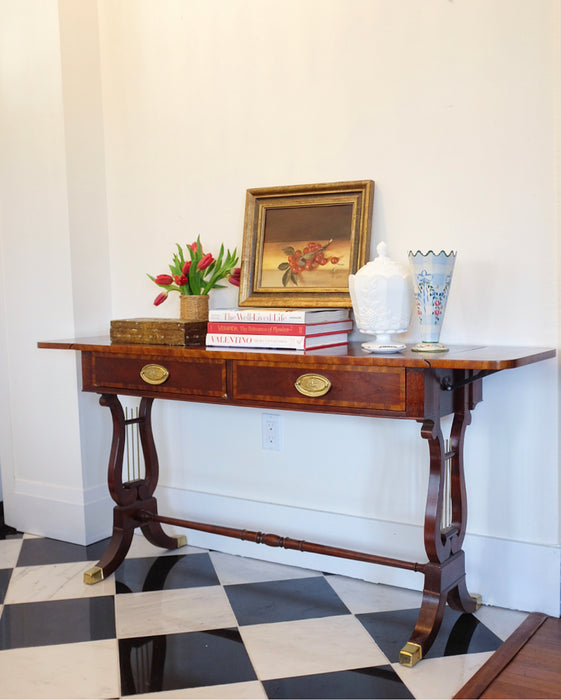Baker Furniture English Regency Console Table