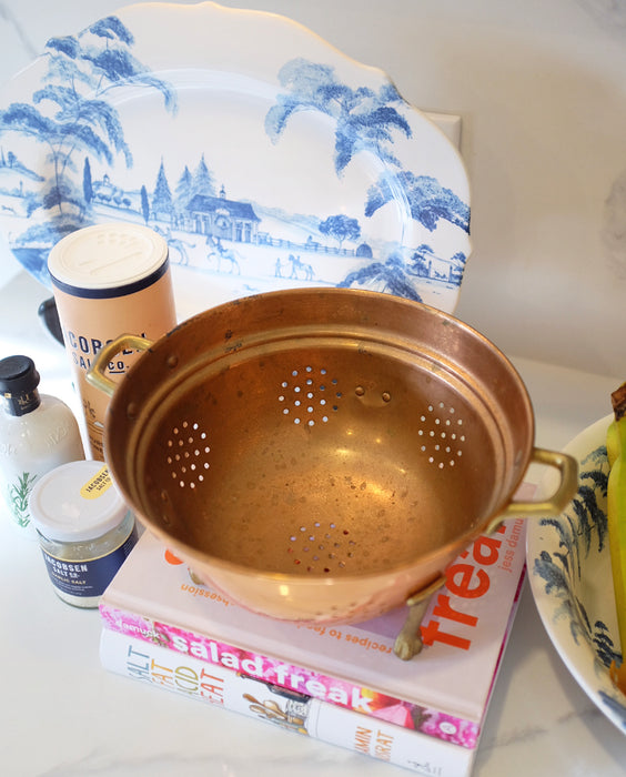 Copper Colander with Feet
