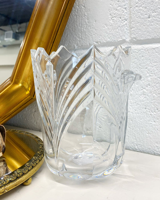 Cut Crystal Vase with Handles