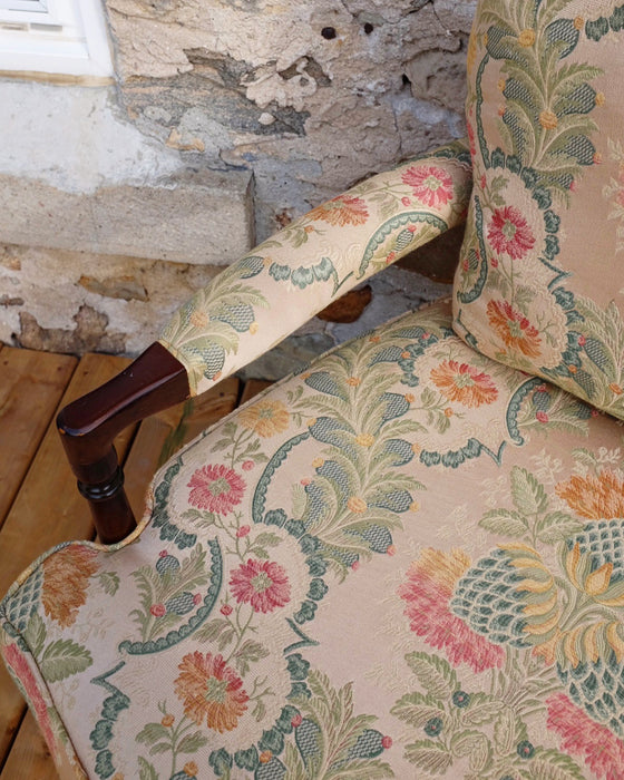 Large Vintage Upholstered Accent Chair