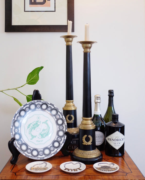 Neoclassical Style Large Candle Sticks