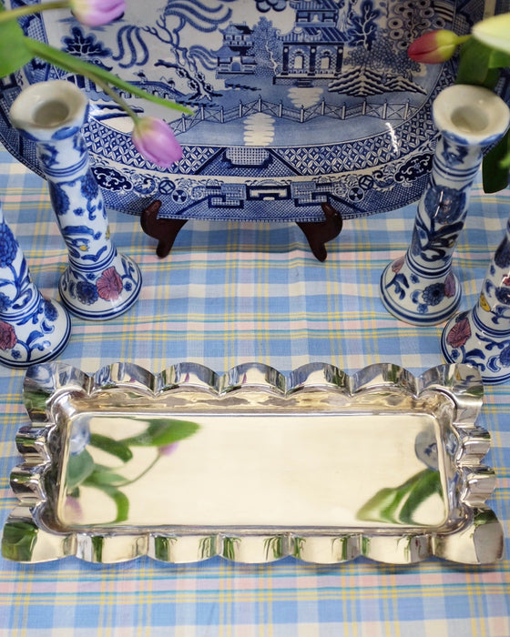 Silver Scallop Serving Tray